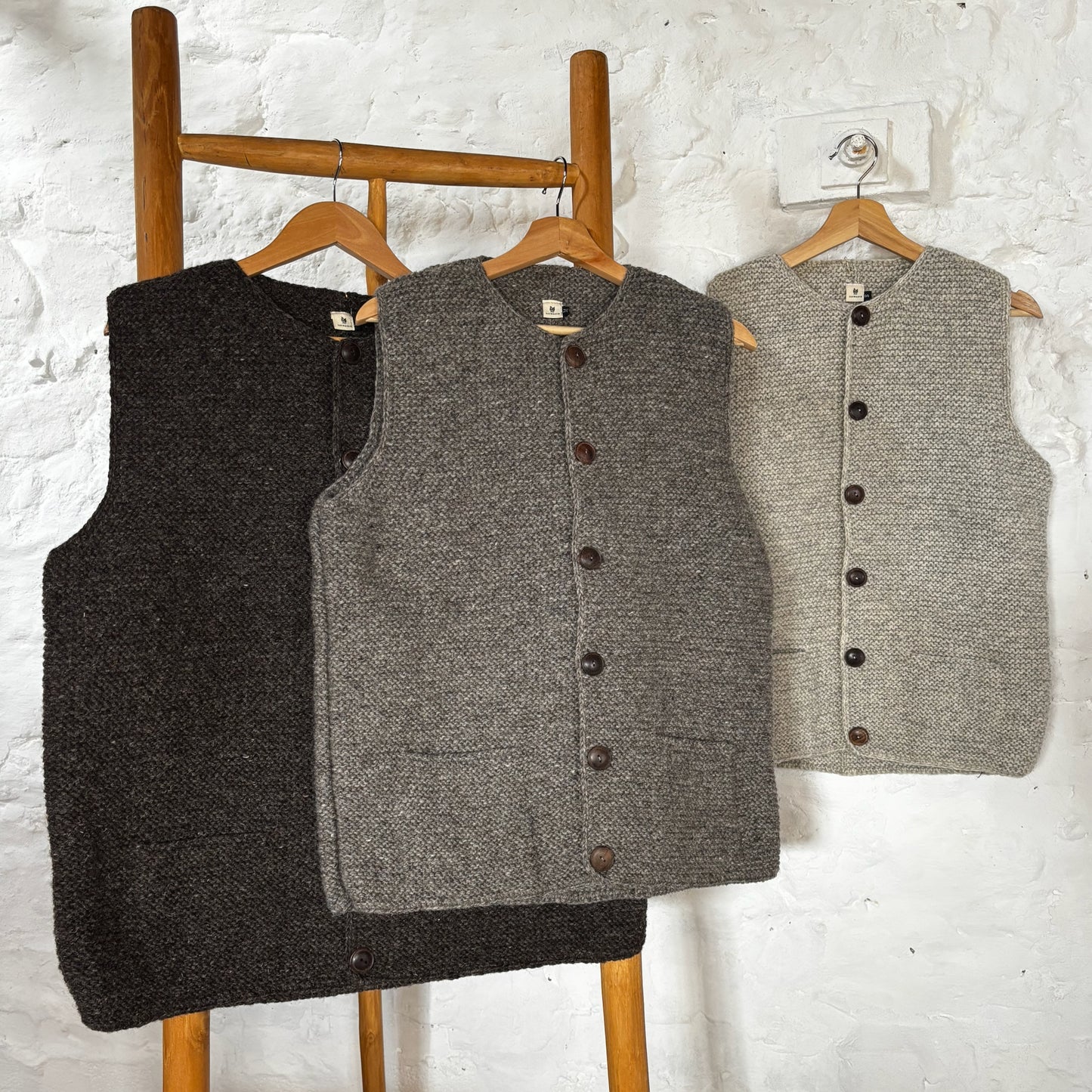 Hand Knit Pure Wool Jerkin