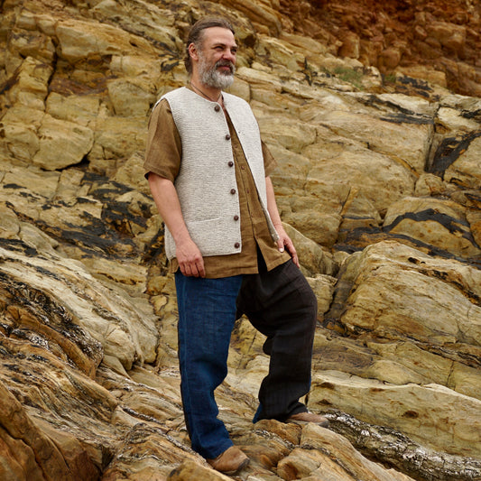 Hand Knit Pure Wool Jerkin