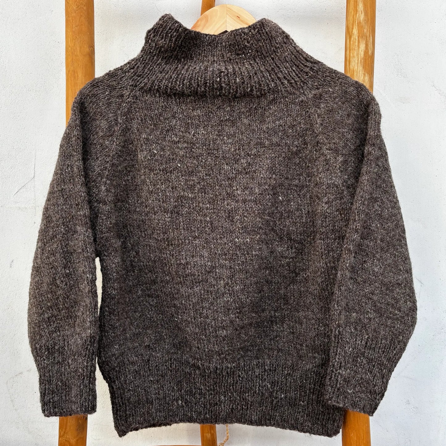 ⚫︎ Balloon Full Sleeve High-Neck Pullover ⚫︎ Hand Knit Pure Wool ⚫︎