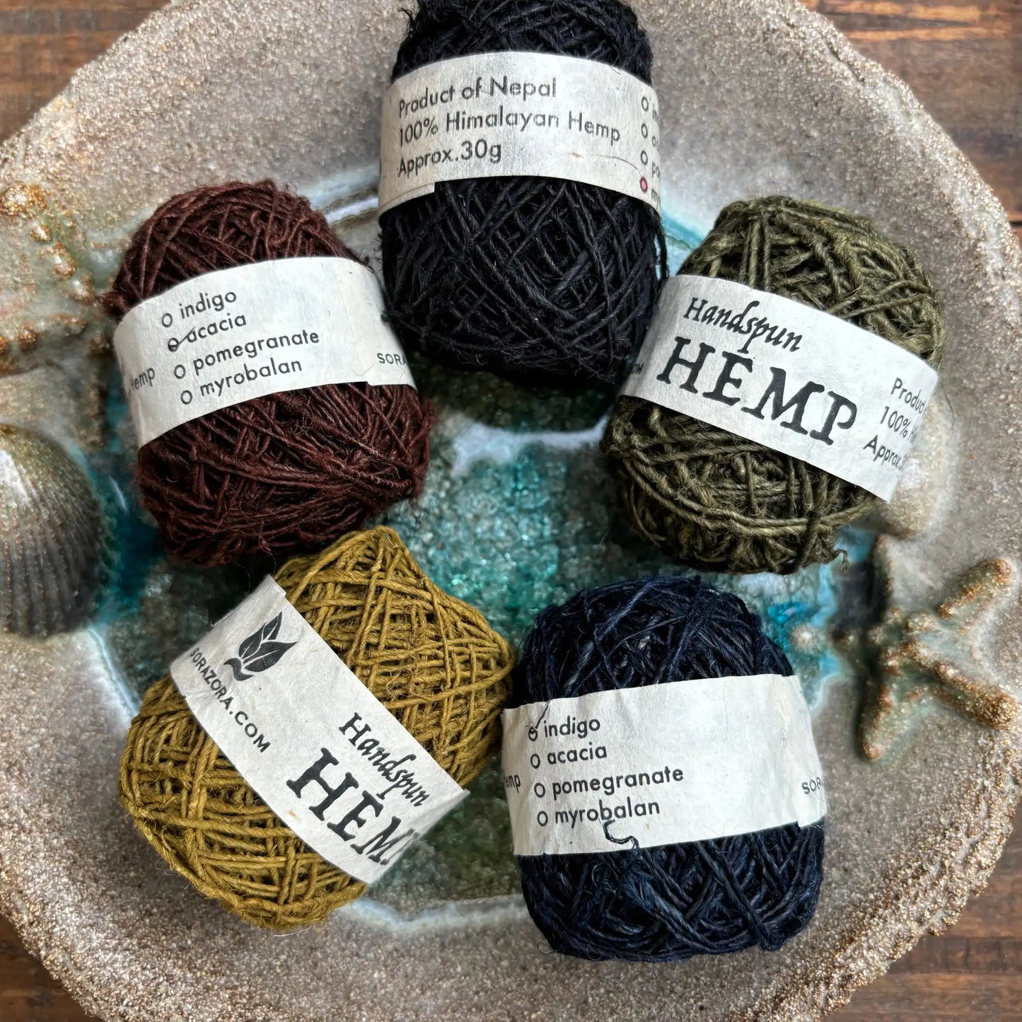 Natural Dyed Himalayan Hemp Yarn