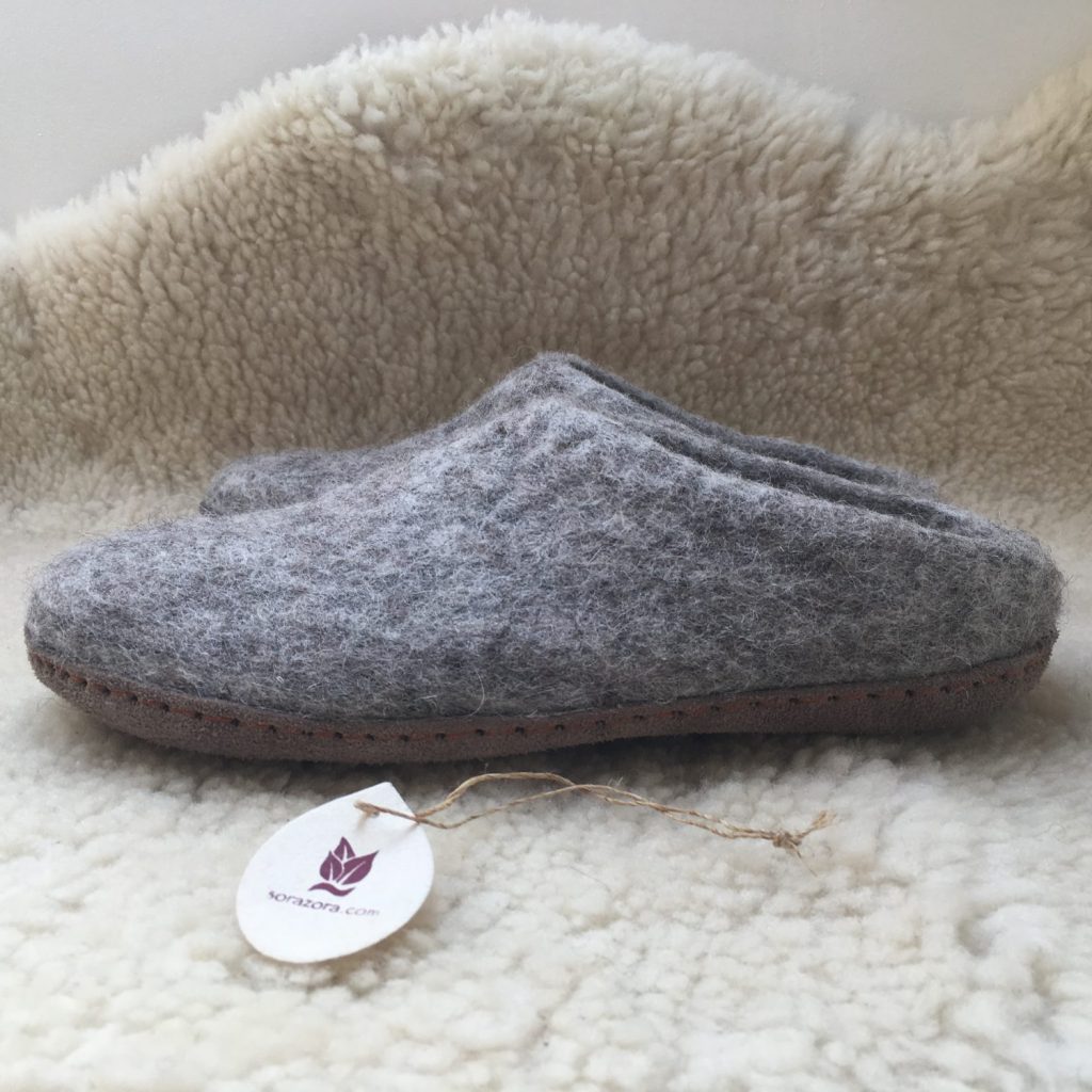 Felted Wool Toasty Slippers