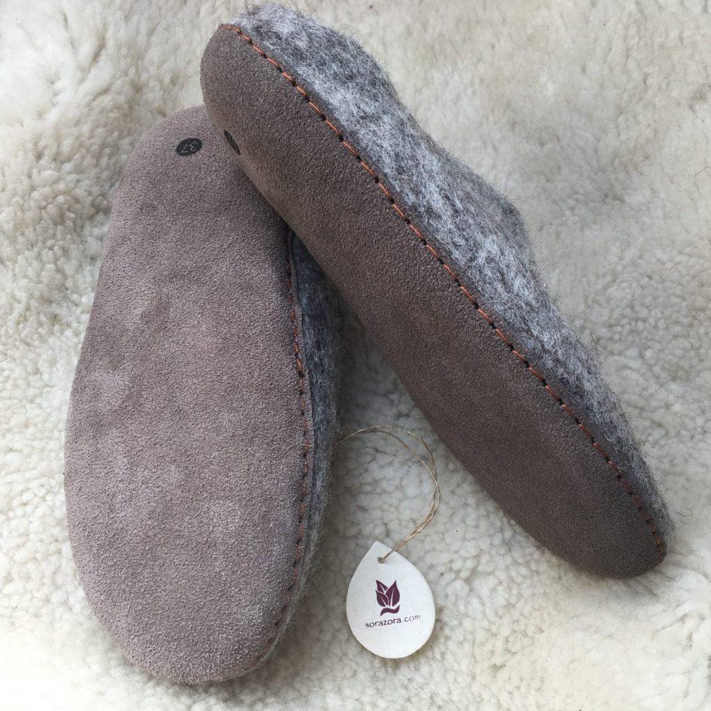 Felted Wool Toasty Slippers