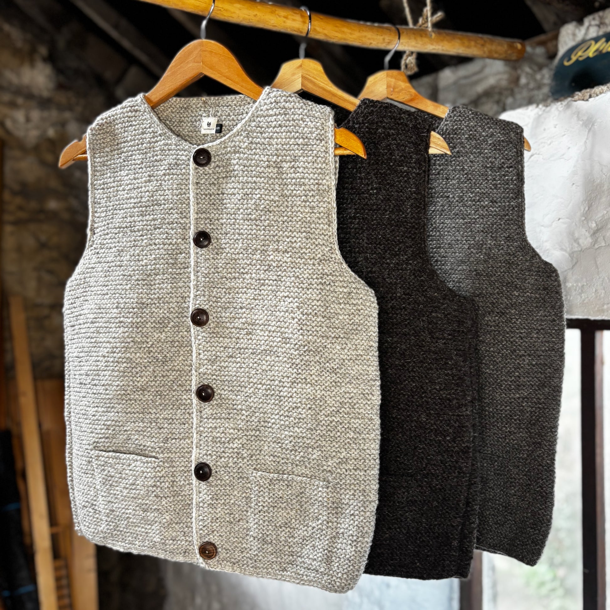 Hand Knit Pure Wool Jerkin