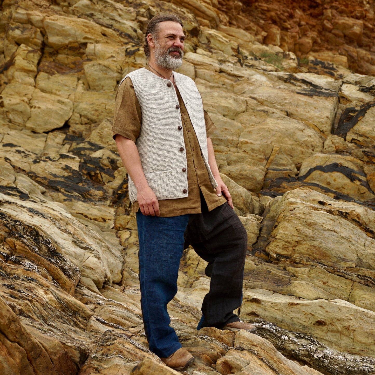 Hand Knit Pure Wool Jerkin