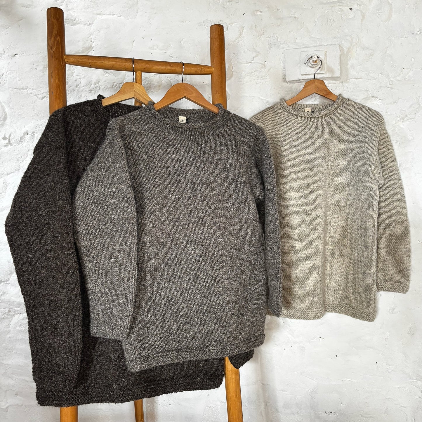 Hand Knit Pure Wool Classic Jumper