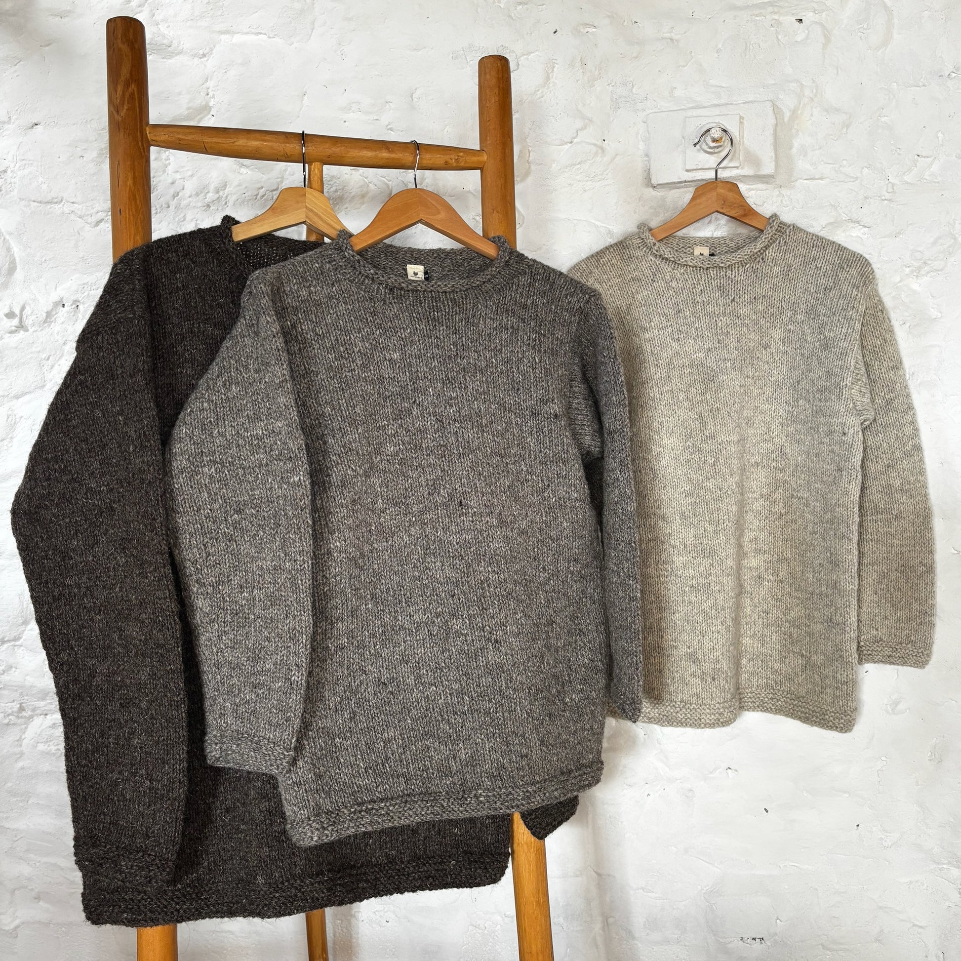 Hand Knit Pure Wool Classic Jumper