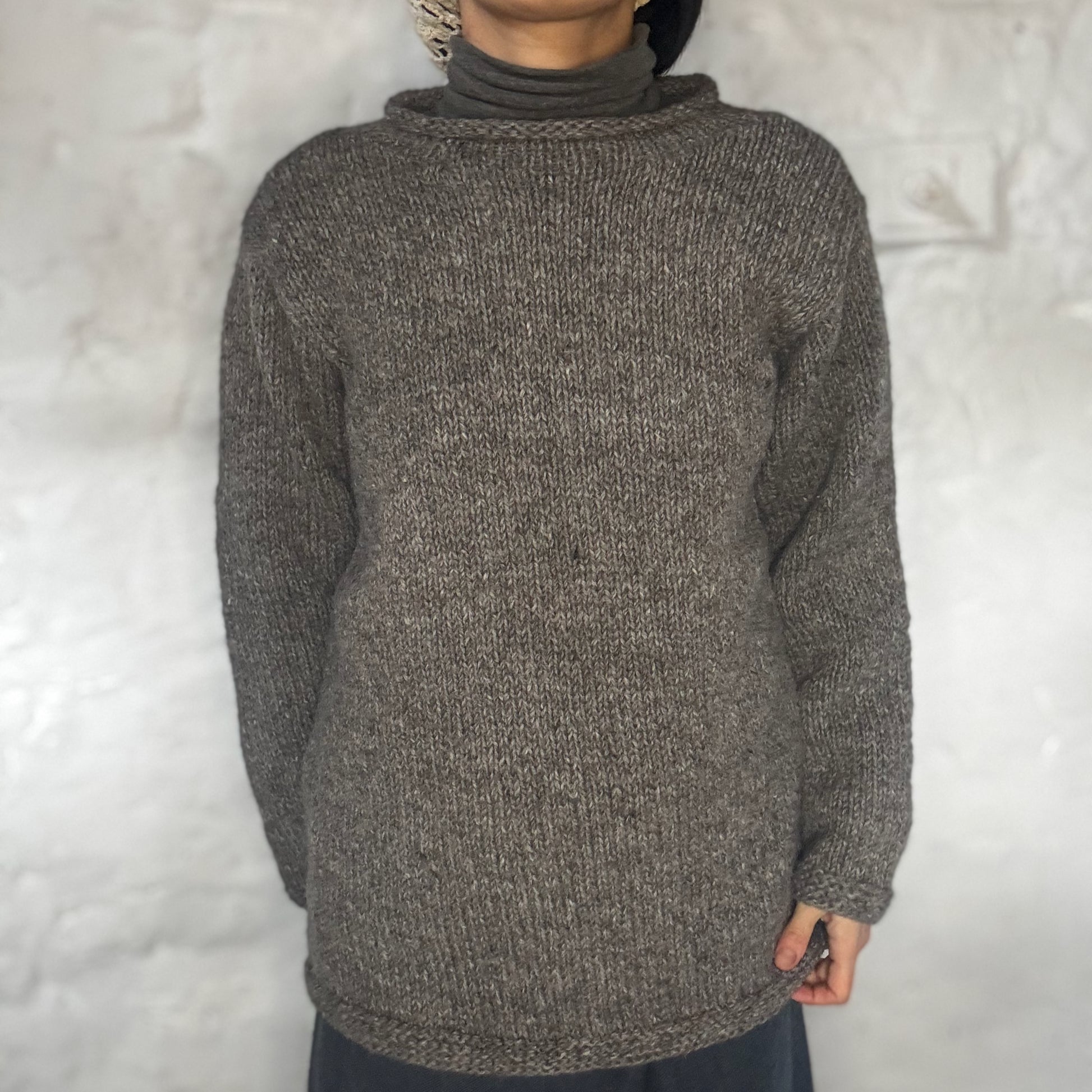Hand Knit Pure Wool Classic Jumper