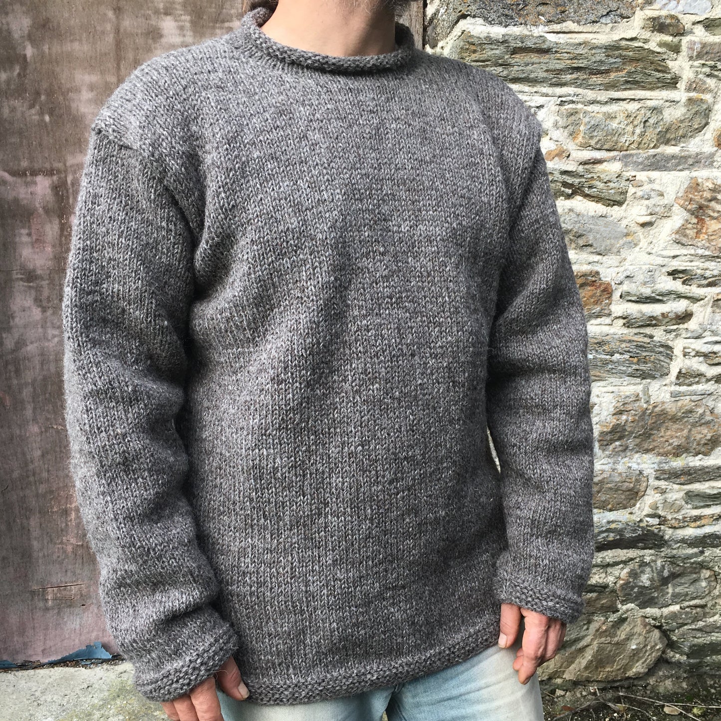 Hand Knit Pure Wool Classic Jumper