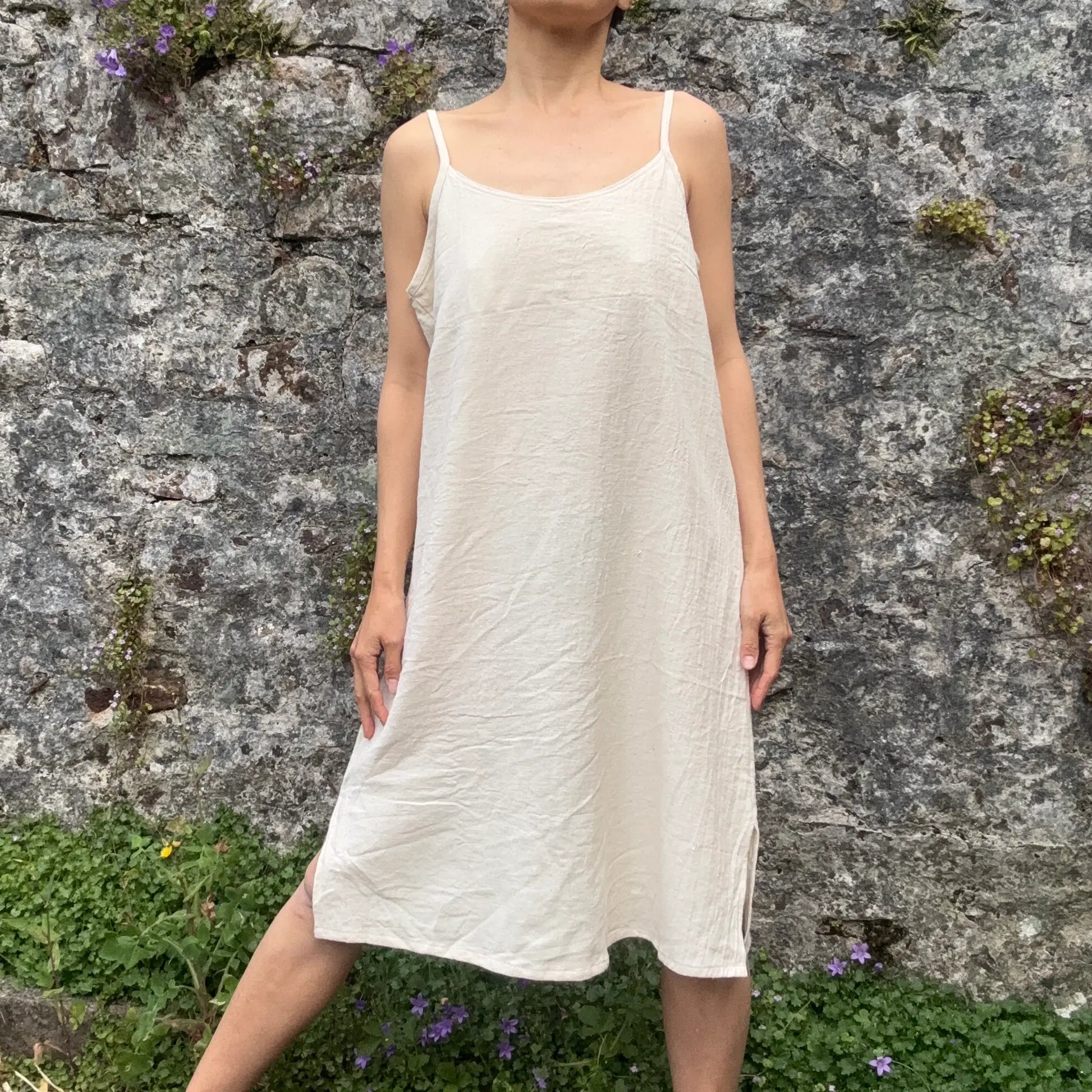 Long Slip - Undyed White