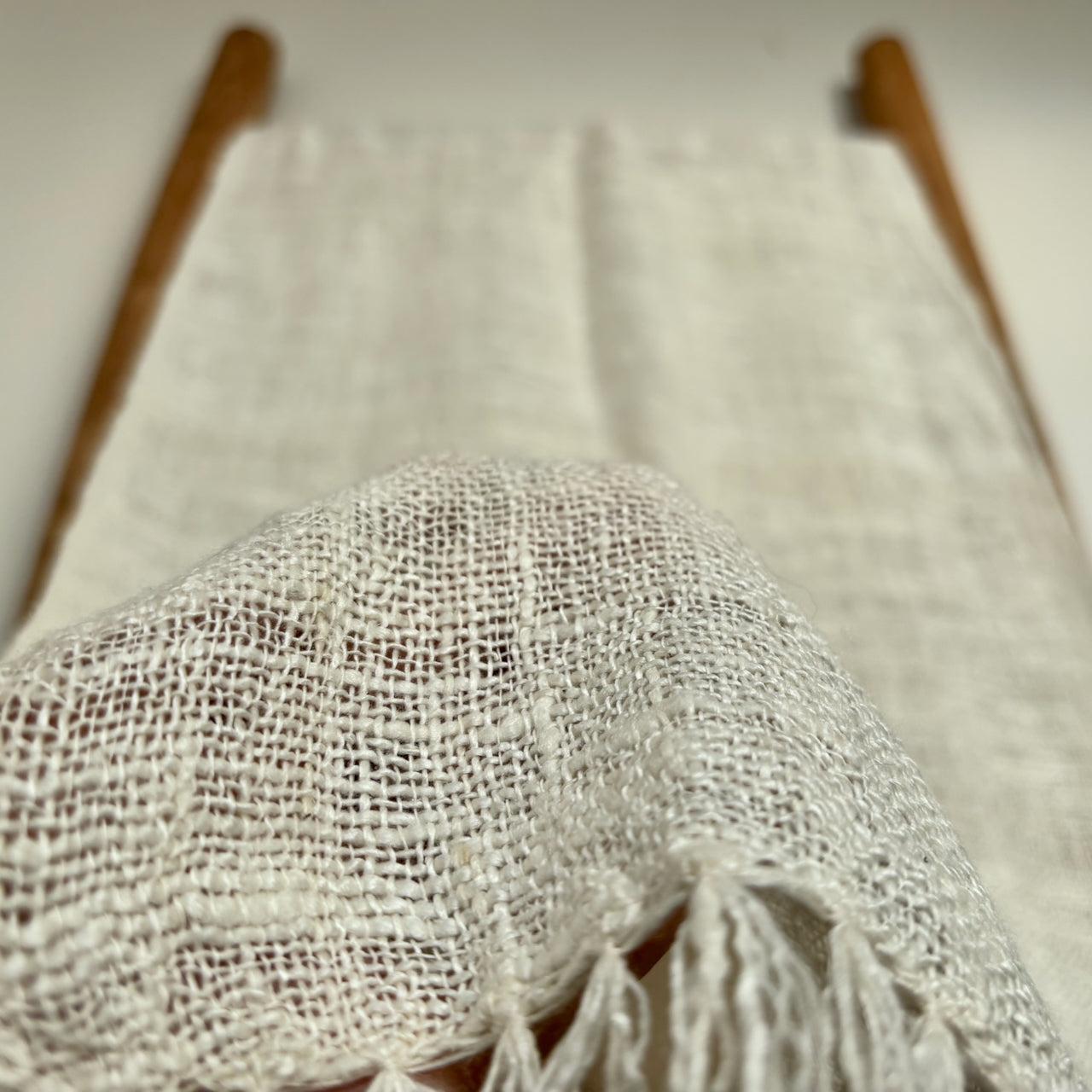 Hand Spun Silk Handwoven Scarf
