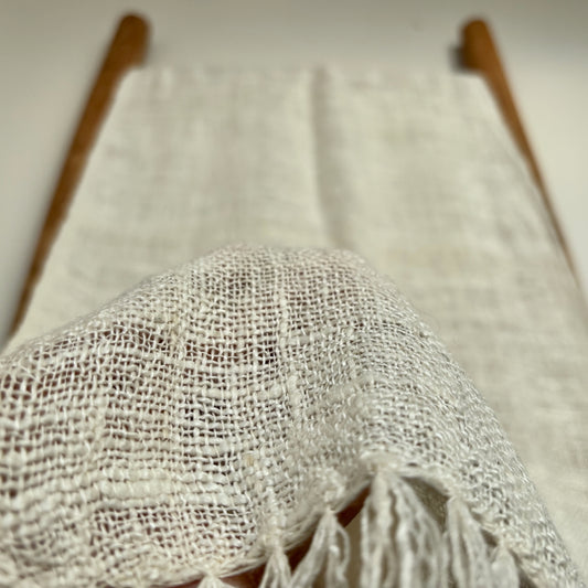 Hand Spun Silk Handwoven Scarf