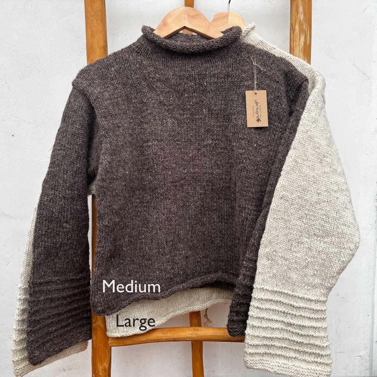 ⚫︎ Yuki Jumper ⚫︎ Hand Knit Pure Wool ⚫︎