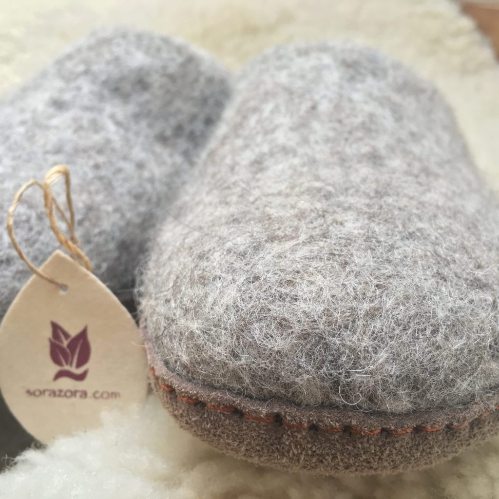 Felted Wool Toasty Slippers