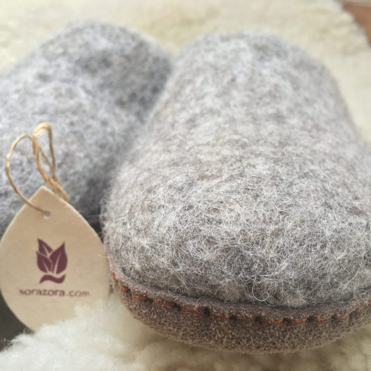 Felted Wool Toasty Slippers